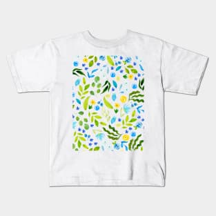 Water color Floral Pattern Artwork Kids T-Shirt